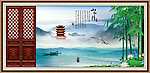 巨幅山水画