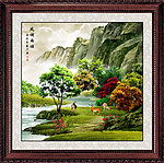 巨幅山水画