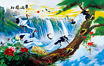 松鹤延年立体画序列图