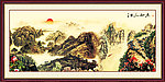 巨幅山水画