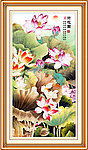 国画荷花