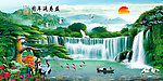巨幅山水画