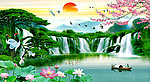 巨幅山水画