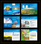 工业园区蓝色画册