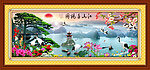 国画 黄山迎客松