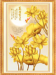 金色荷花