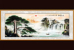 巨幅山水画