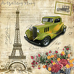 欧美风格油画装饰画