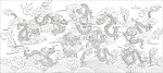 九龙图 龙腾四海 （注路径未闭合）
