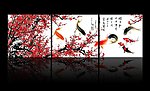 梅花鱼乐吉祥图