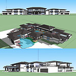中式会所SU建筑模型