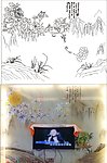 牡丹山水（路径未闭合