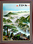 油画长城