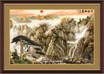 迎客松国画