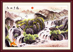 山水风景油画