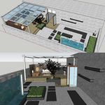 屋顶花园草图大师SU模