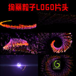 明亮绚丽的烟花logo