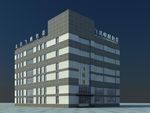 办公楼3D效果图