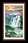 山水瀑布
