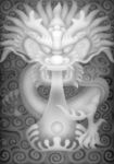 龙玉佩灰度图