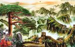 万里长城背景墙