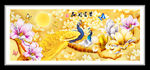 花开富贵玉兰花孔雀 装饰画