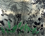 工笔热带雨林 芭蕉工笔  国画