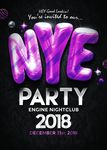个性创意夜店新年派对海报