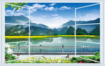 桂林现代山水风景拓展图