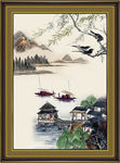 风景国画花鸟图