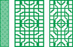 雕花矢量图 雕花隔断