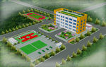 学校鸟瞰图