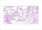 山水线条图