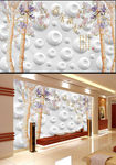 雅舍兰香3D立体背景墙