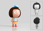 3D女孩角色模型