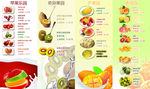 水果下午茶清单宣传页