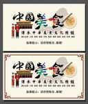 中国我美食文化展板