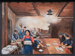 农家欢乐 油画