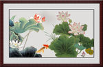 荷花装饰画