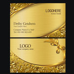 黄金名片 金色高档名片
