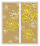 花朵移门图案