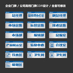 全套企业门牌公司高档门牌CDR