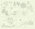 写意花纹