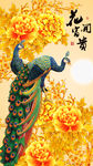 钻石画十字绣花开富贵牡丹孔雀