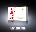 时尚牡丹化妆品包装-平面图