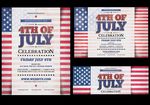 美国周年纪念日派对宣传海报