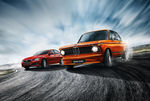 BMW3系新款老款同行疾驰海报