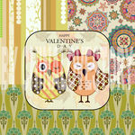 卡通猫头鹰装饰画