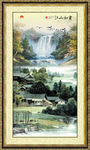 竖幅山水画
