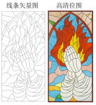 教堂玻璃 蒂凡尼 彩绘玻璃